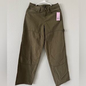 Wild Fable Olive Barrel Leg Jeans